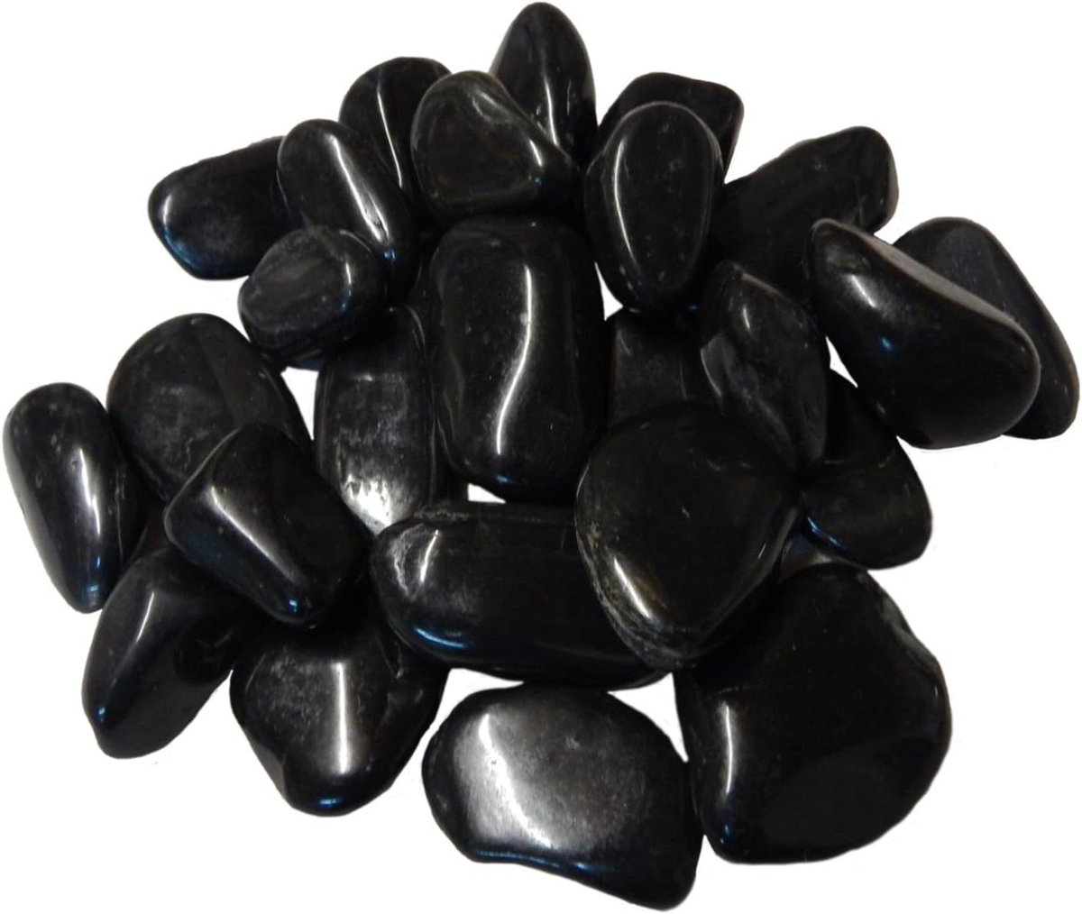 Gepolijste Kiezels - Decoratief Grind - Tuin Aankleden - Glad Oppervlak - 40 kg 40-80 mm - Zwart