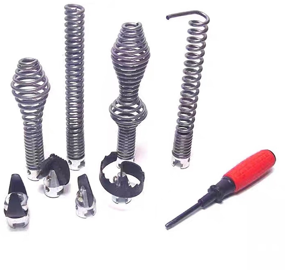 Omgoods - Drain Drill Set met 7 Unclogging Snijkoppen voor Thuisgebruik