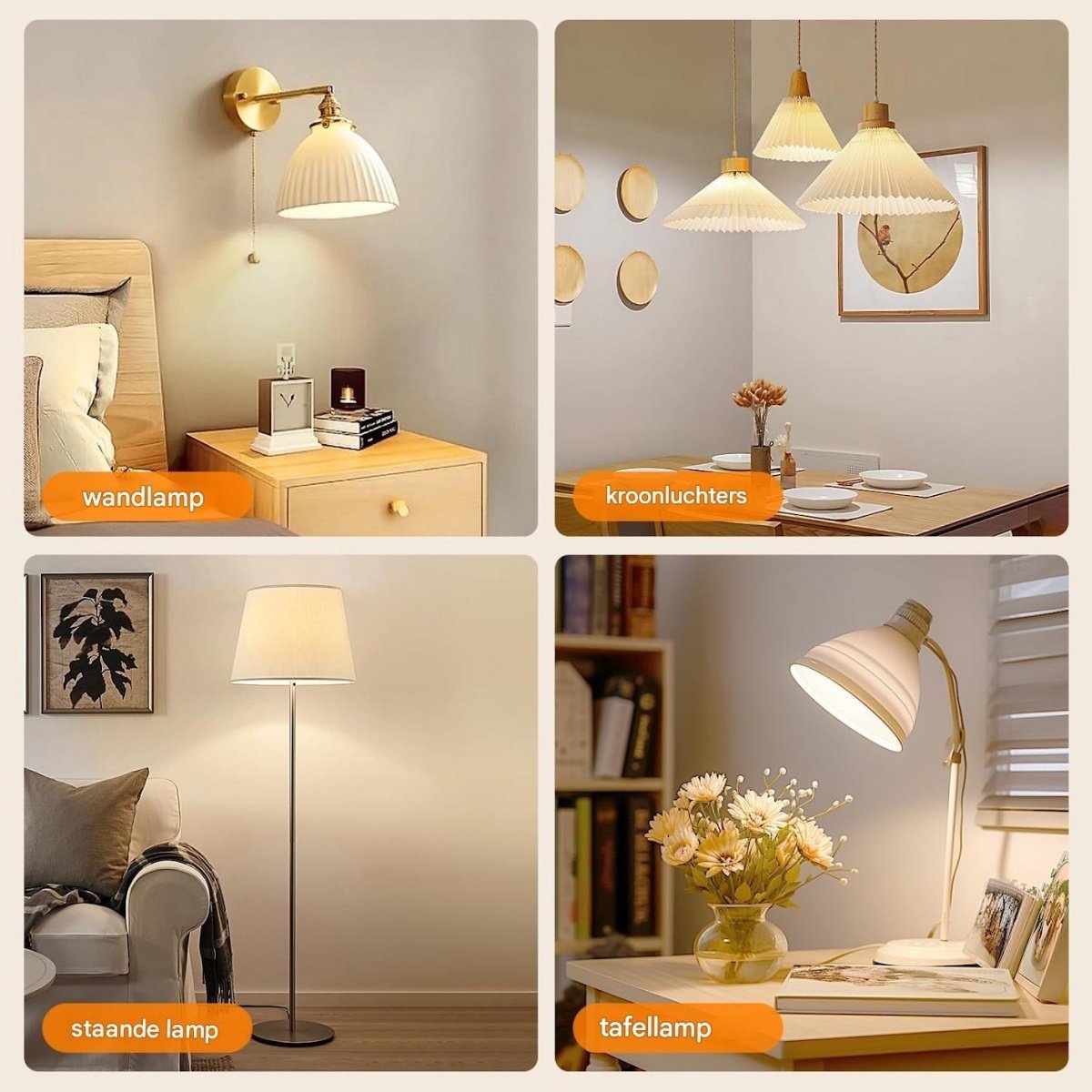 GELLDG 2 Stuks LED Lampen - Oplaadbare E14 Lamp - Dimbare 8W Bol met 3 Kleuren - Geschikt voor Niet Vast Verdraaide Lampen - Inclusief Afstandsbediening en Timerfunctie - Magnetische Voet - Kunststof - 10.5x6cm