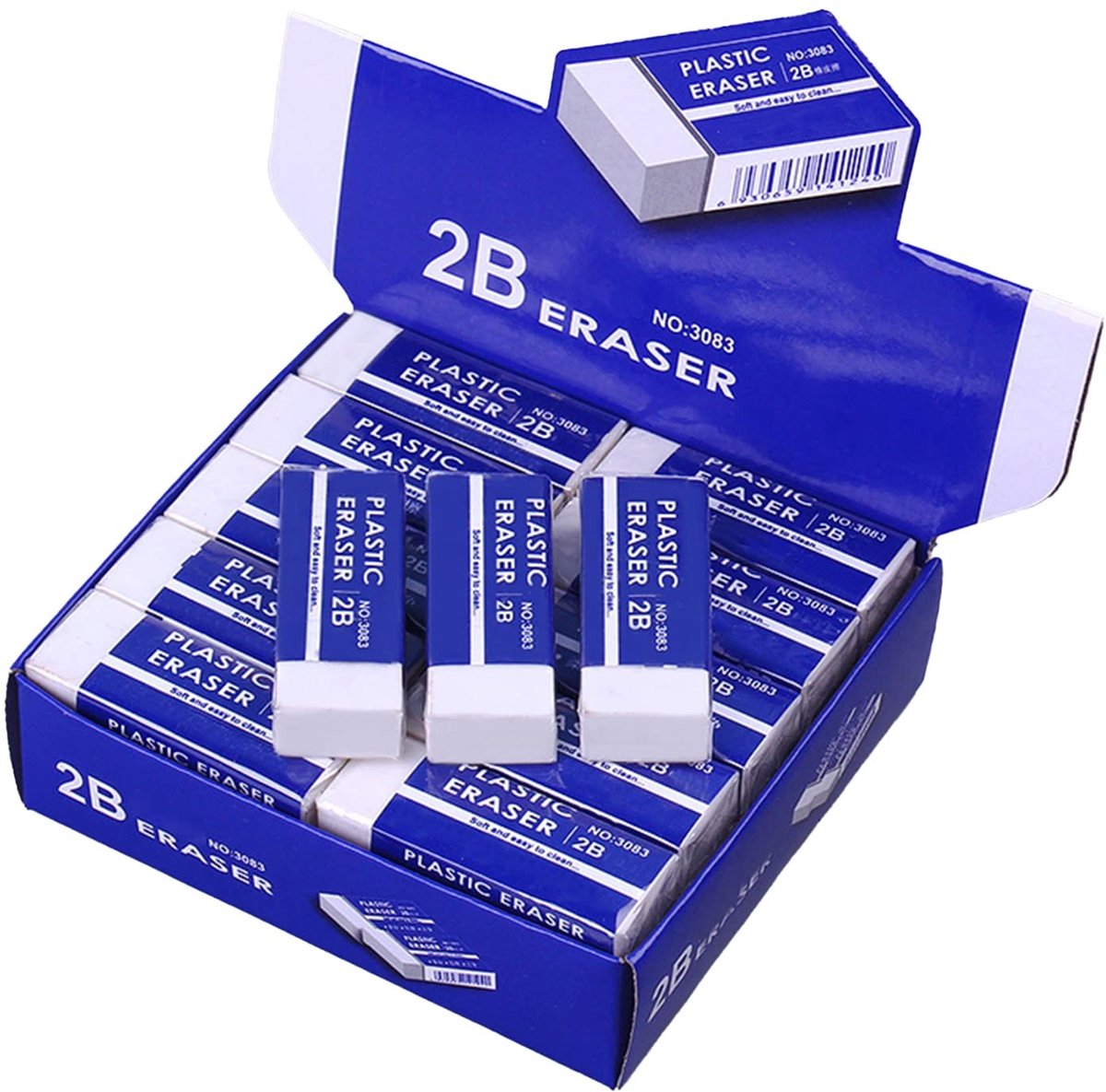 Omgoods - 30 Stuks Latexvrije Witte Gum Erasers