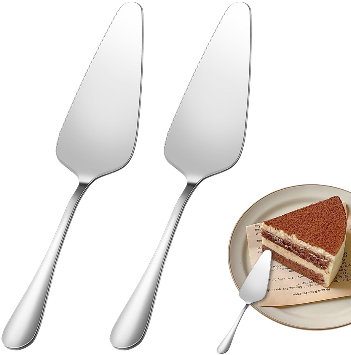 Omgoods - RVS Cake Server met Slider voor Makkelijk Serveren