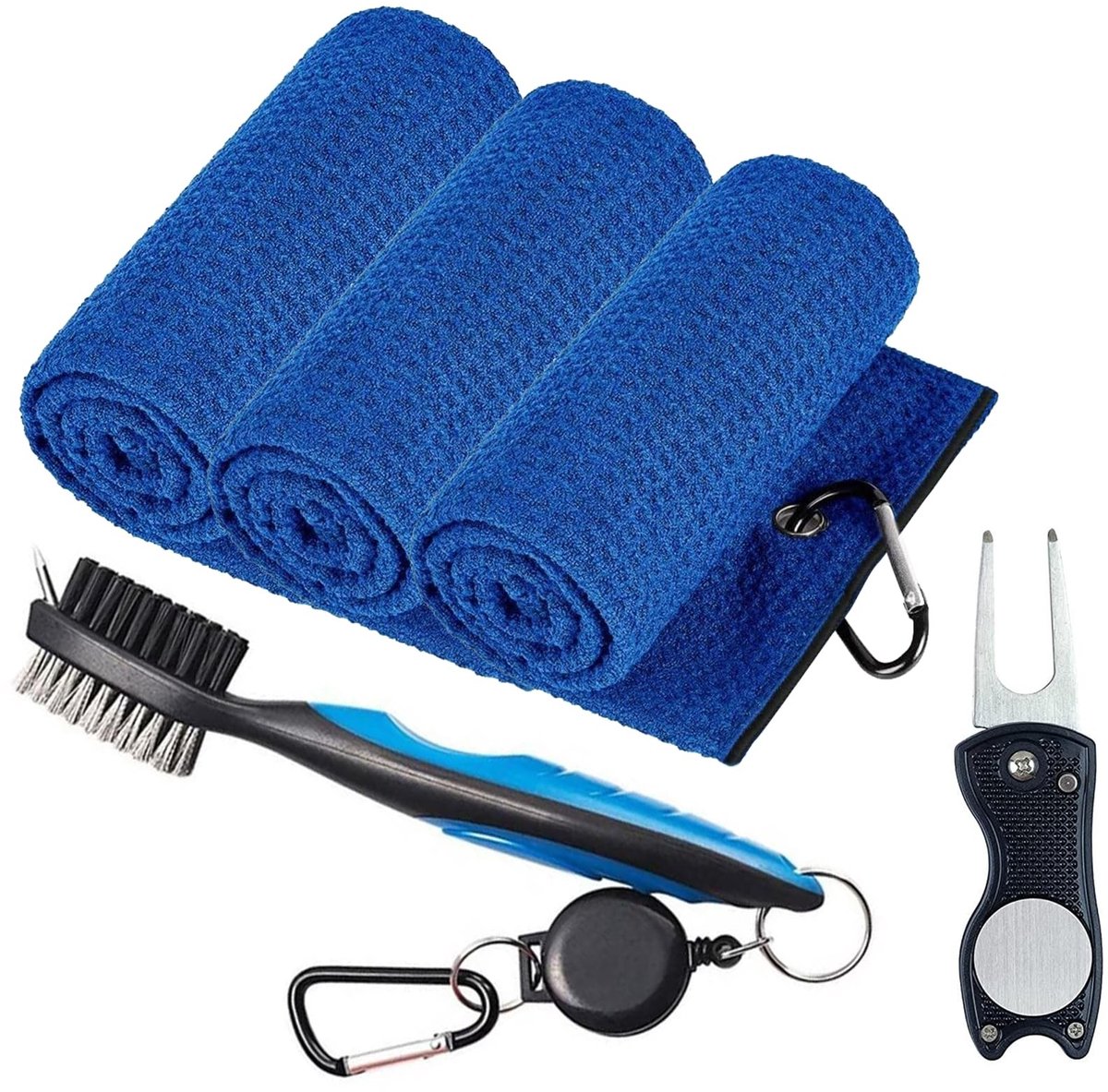 Omgoods - 3-in-1 Golfaccessoireset met Borstel en Handdoek