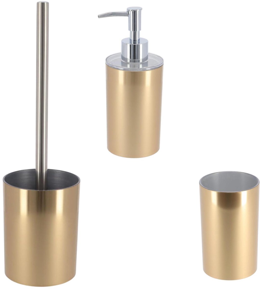 Tendance badkameraccessoires Monaco - goud - kunststof - metaallook