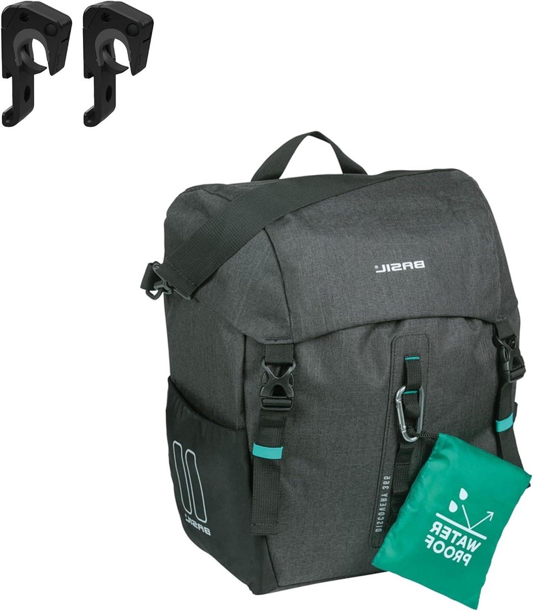 Fietstas Enkel - Bagage tas - Dagelijks Vervoer - Waterdicht - 20 Liter - Zwart