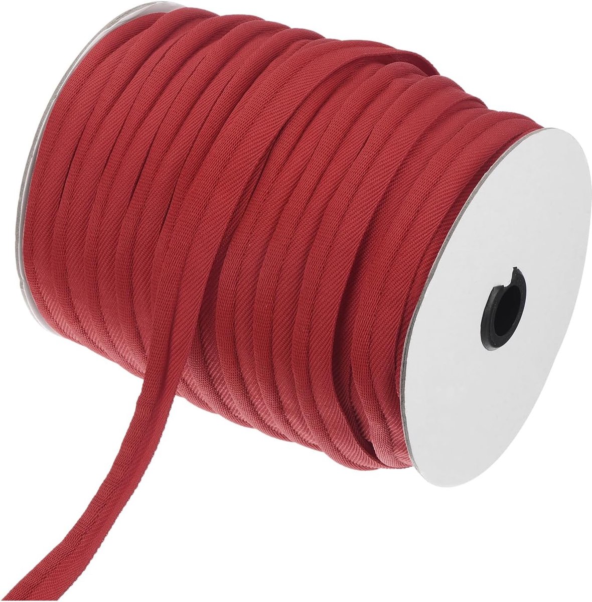 Paspelband trim 12,7 m 12,7 m 5/8 inch paspelband voor naaien, doe-het-zelf handwerk, stoffen randafwerking donkerrood