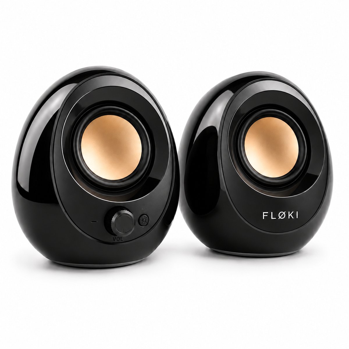 Floki® Speakers voor PC & laptop - Bluetooth 5.3 & RGB Verlichting - USB-A & USB-C - Speakerset - Luidsprekers