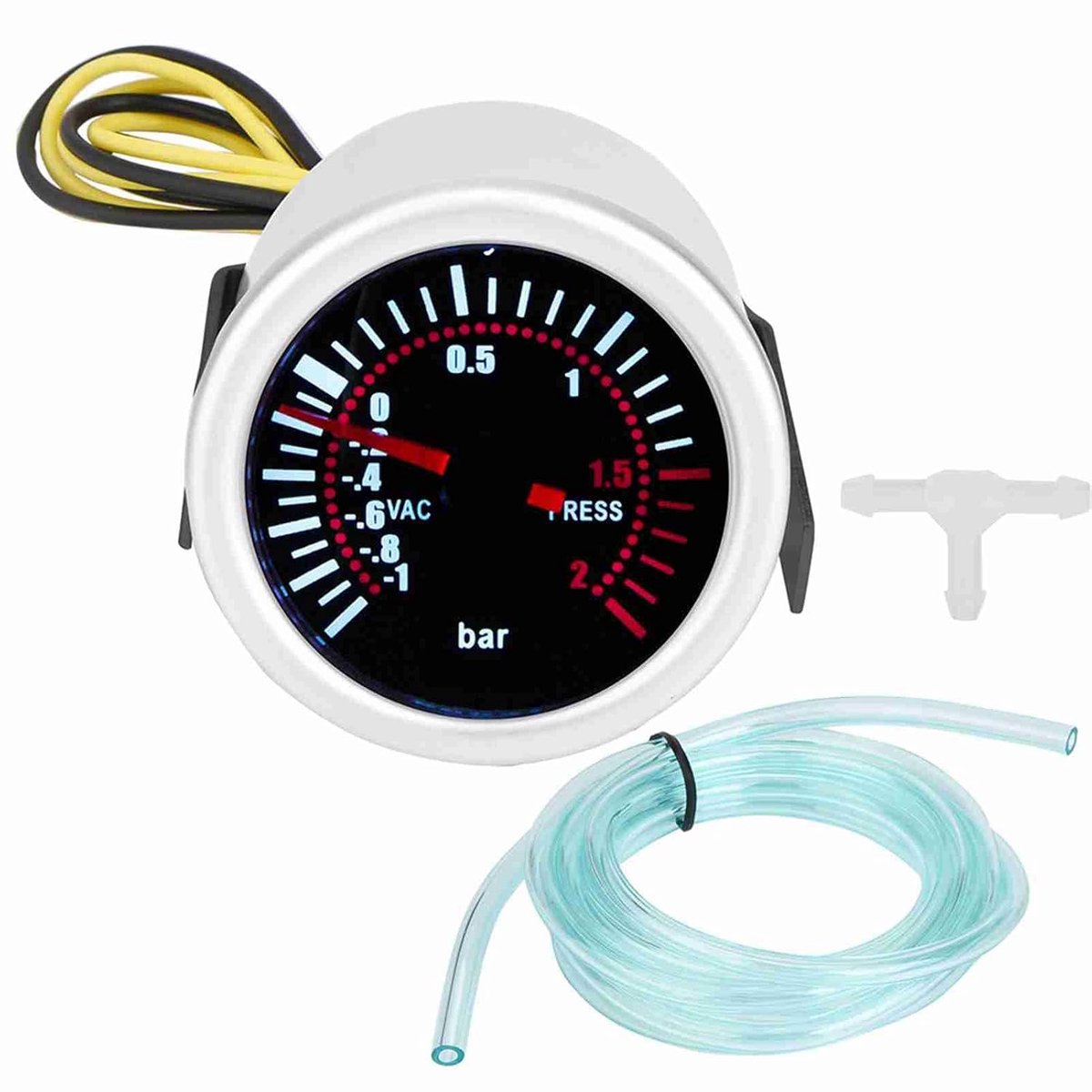Universele digitale meter , 12 V , LED , Turbo Boost PSI , zeer nauwkeurige weergave voor autoliefhebbers