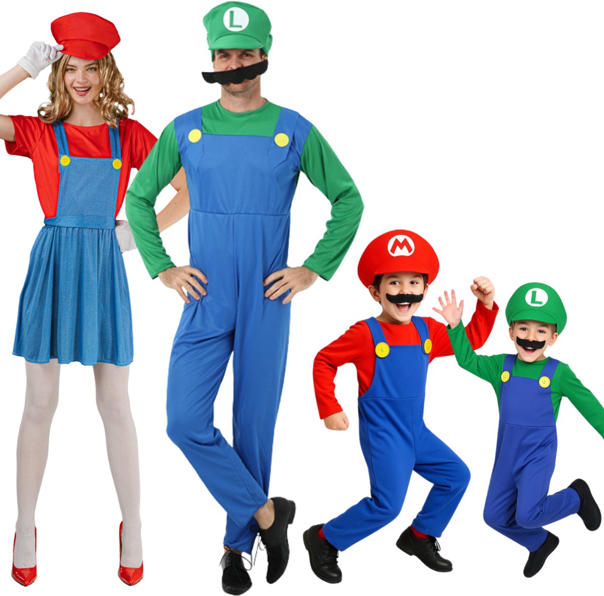 Joya Kids® Loodgieter Verkleedpak Kind | Inclusief Pet & Snor | Super Verkleedkleding voor Jongens & Meisjes | Stretch Jumpsuit Carnaval & Halloween | — afbeelding 17