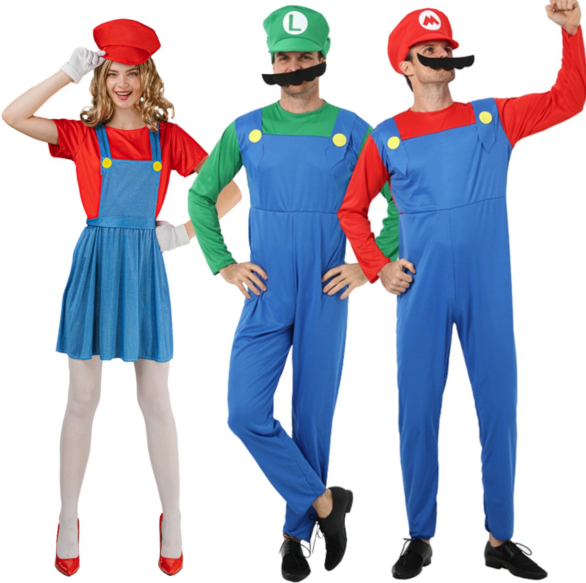 Joya Kids® Loodgieter Verkleedpak Kind | Inclusief Pet & Snor | Super Verkleedkleding voor Jongens & Meisjes | Stretch Jumpsuit Carnaval & Halloween | — afbeelding 16