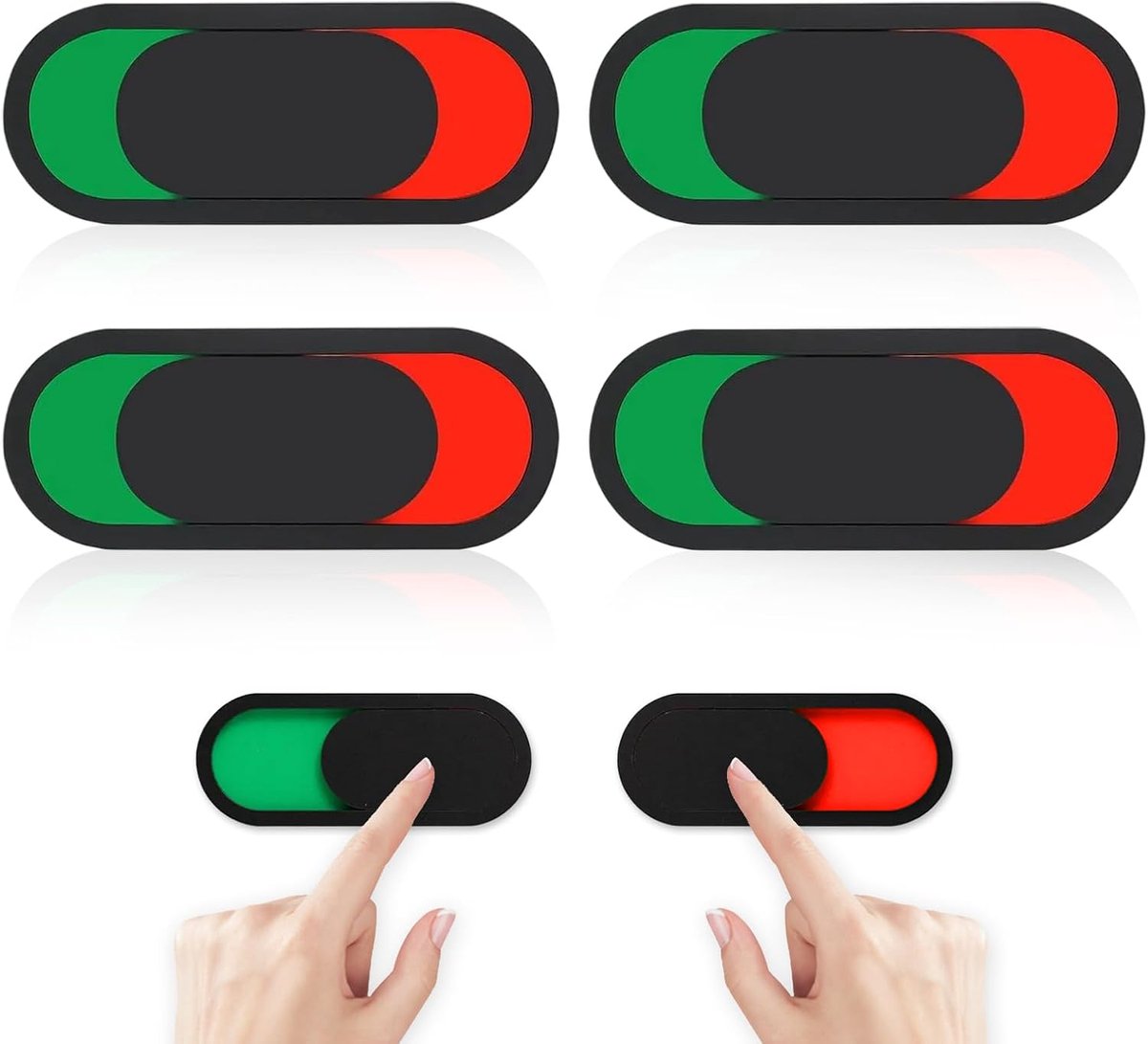 4 stuks decoratie kantoor kantoor 10 x 4 cm gesloten open paneel toiletdeurpanelen cadeau thuis praktisch privacybord niet storen bezettingspanelen stickers