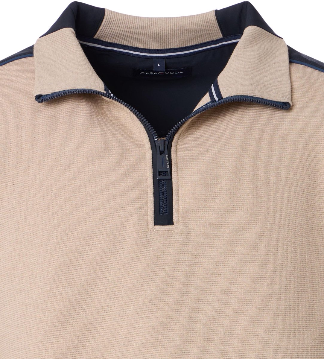 CASA MODA comfort fit sweat schipperstrui - beige