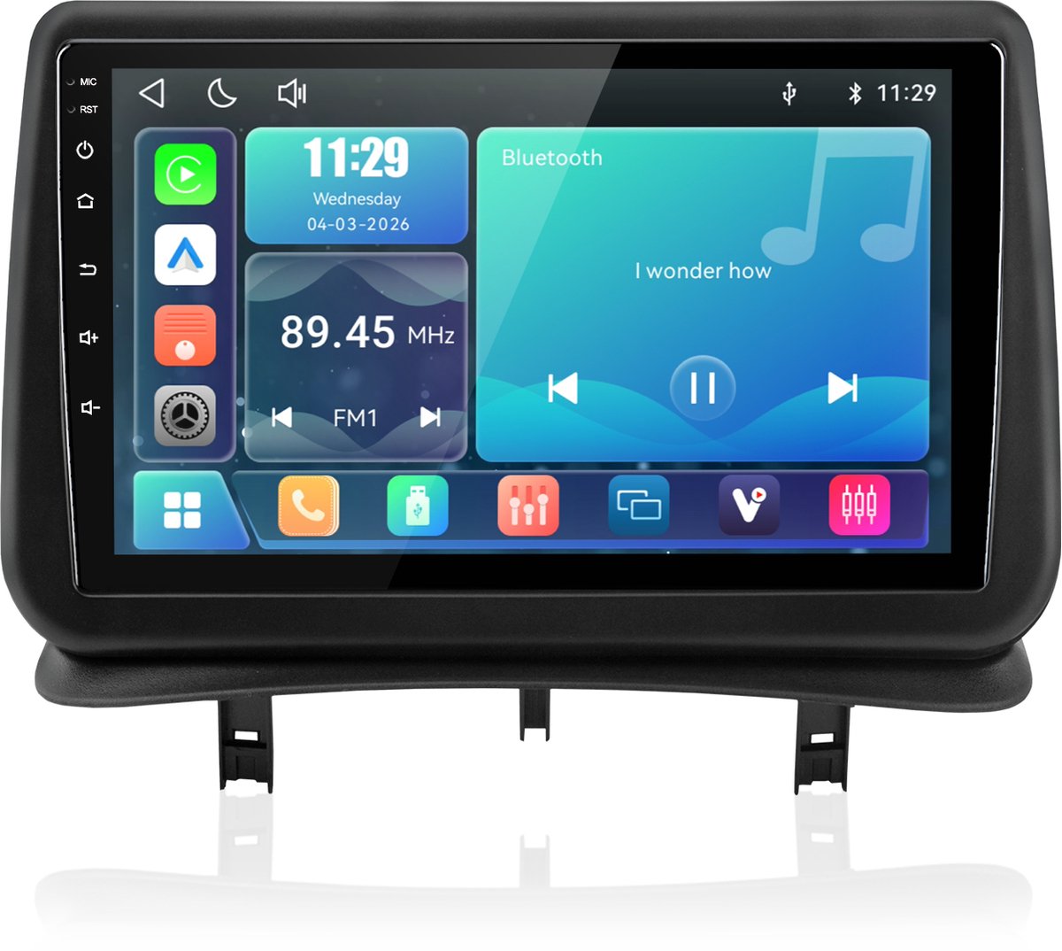 Cestovet Autoradio - Geschikt voor Renault Clio 3 (2005-2014)-LINUX - Draadloos CarPlay & Android Auto - Bluetooth - 9 Inch IPS Touchscreen