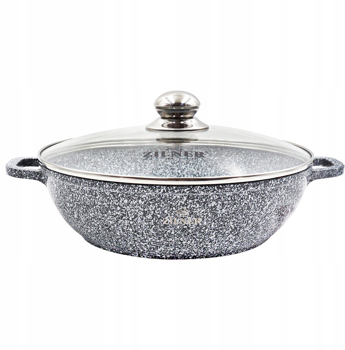 Gegoten Aluminium Pan met Marmercoating - 32cm / 5.5L
