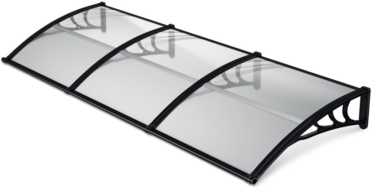 Deurluifel 300 x 100 cm - 5 mm polycarbonaat - transparant