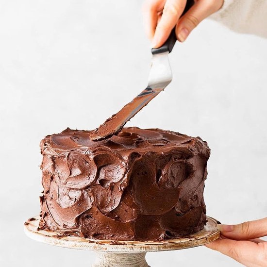 Spatel voor gebak, roestvrij staal, 15,2 en 20,3 cm, stijltang voor taarten, gebak - Taartmes, taartmes, bakgerei voor decoratie van taarten, doe-het-zelf — afbeelding 3