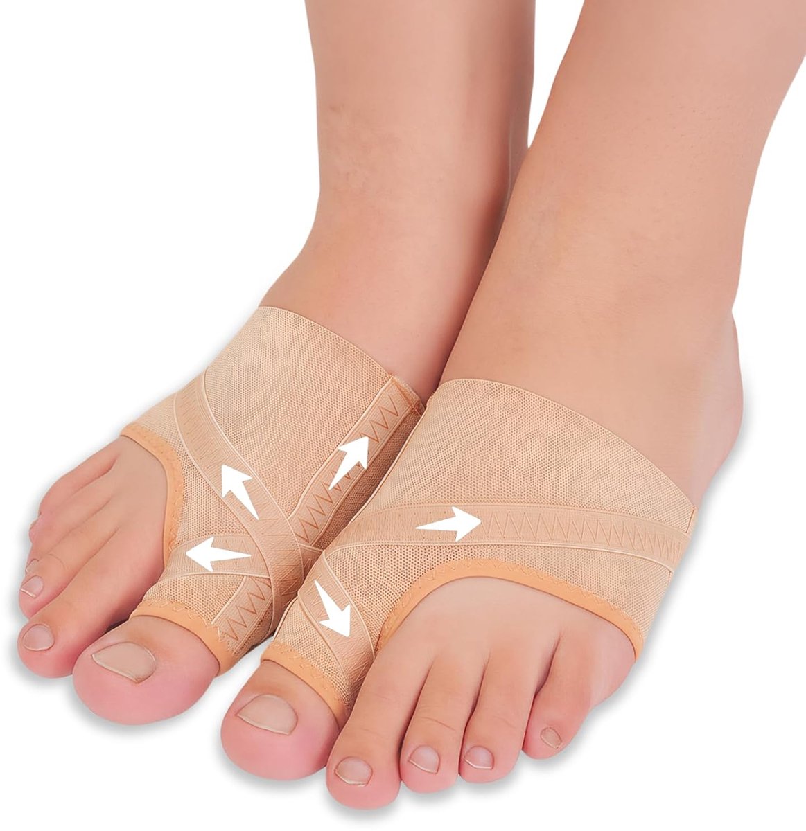 1 paar hallux valgus sokken, valgus trainingsband voor teen, ondersteunt effectief de grote teen en verlicht druk, herbruikbaar, wasbaar, vermindert wrijving (L)