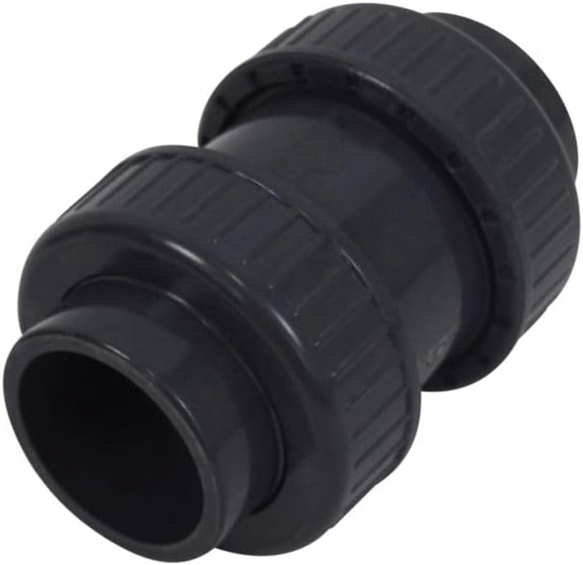 Terugslagklep 50 mm kleefmof grijs