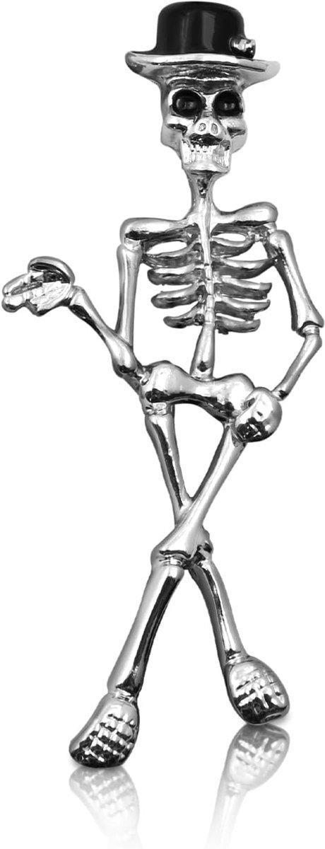 Broche Pin voor Halloween, Schedel Skelet Revers Pin Schedel Hanger Broche Badges Breastpin voor Kleding Sjaal Rugzak Accessoires Gift Halloween Verjaardagsfeest Decor, Metaal