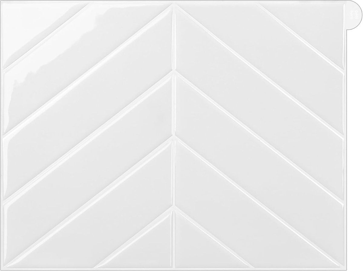 Zelfklevend, voor keuken, 3D-wandpanelen, visgraatpatroon, zelfklevend, voor keuken en badkamer, 10 vellen/verpakking