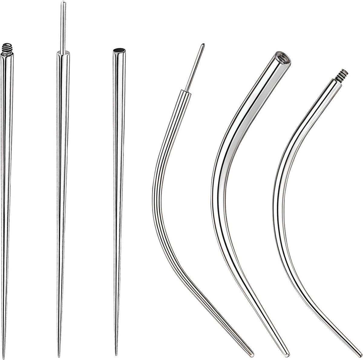 Kit, Gereedschap voor het Verwisselen van Sieraden voor Neus, Oren, Lippen en Wenkbrauwen, Labret Inzettool