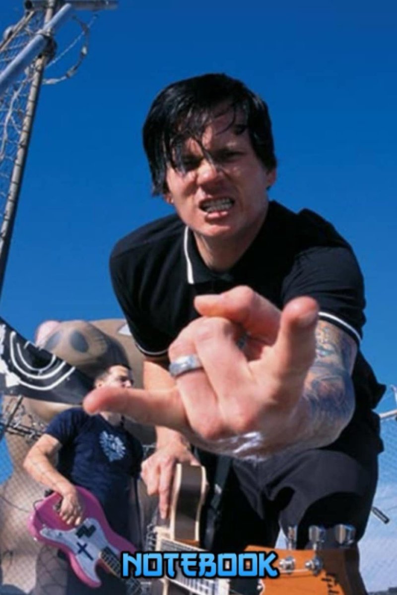 : Tom DeLonge Notebook 100 Pages Collage Lined Pages Thankgiving Notebook Journal Gift Idea For Students, Teens, Boy and Girl #561