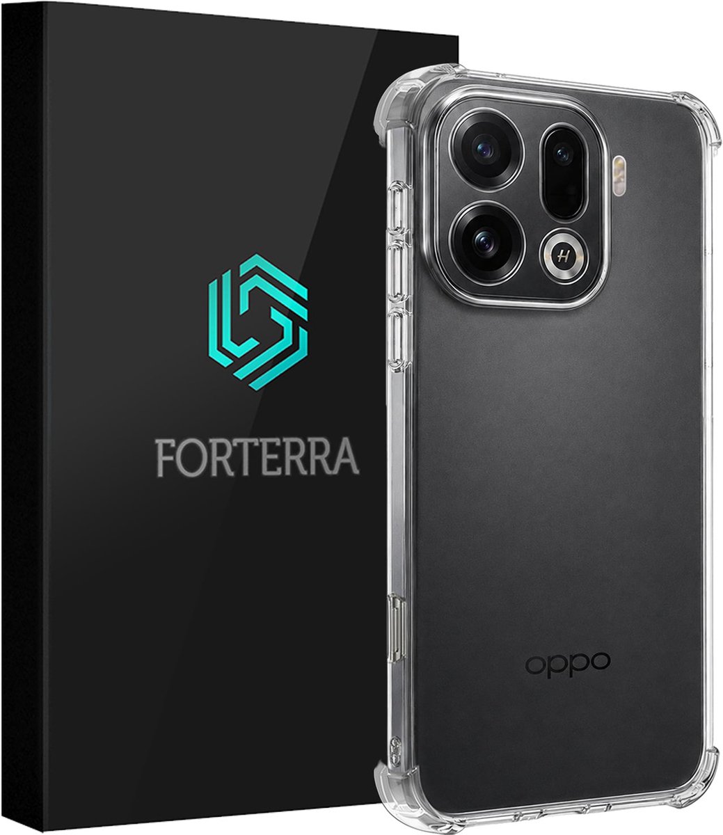 Hoesje Geschikt voor OPPO Find X9 Pro - Sterk & Shockproof - Siliconen Shock Case - Hoes Cover - Transparant