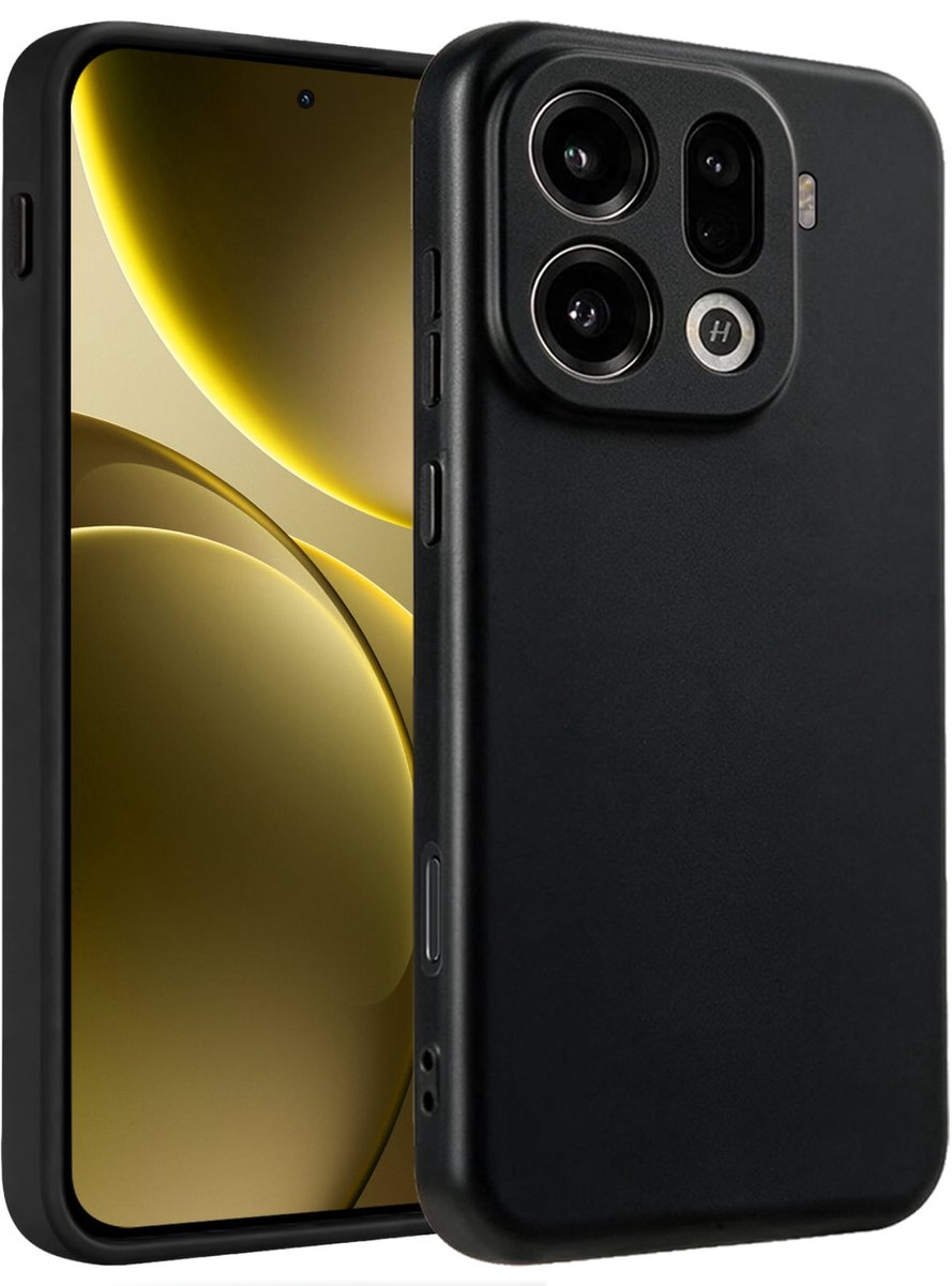 Hoesje - Geschikt voor OPPO Find X9 Pro - Sterk & Shockproof - Hoes Cover - Siliconen Case - Telefoonhoesjes - Zwart