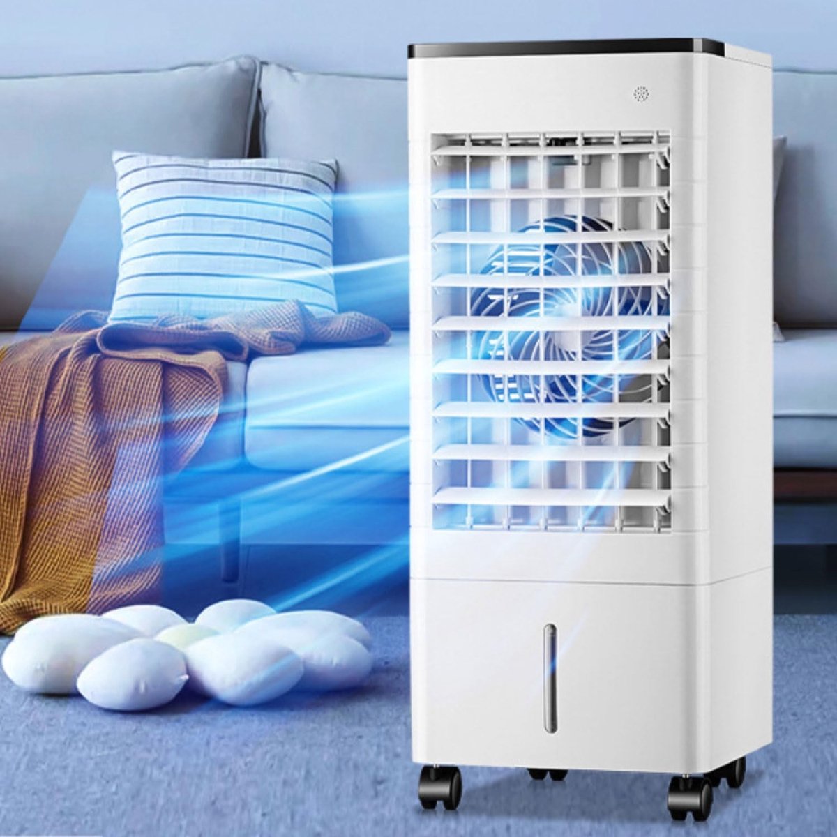 Elzusha - Superstille Draagbare Airconditioner met 6L Watertank en 3 Windsnelheden