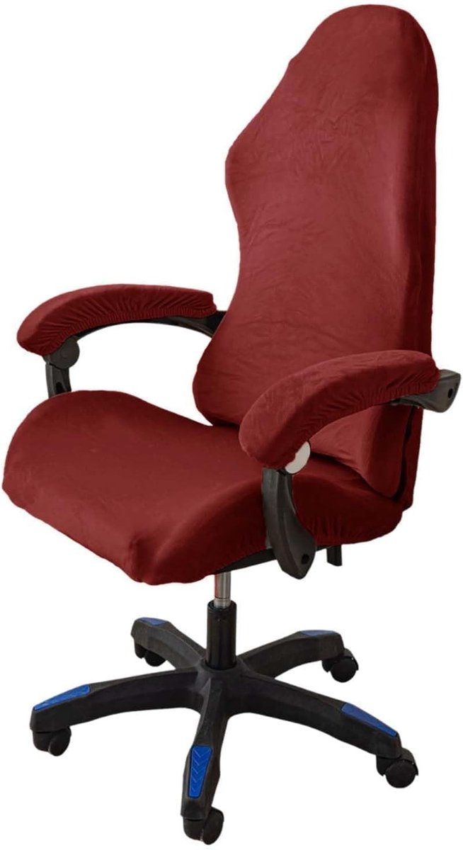 Gaming Stoel Cover Set van 4 Stuks met Armleuningen - Verwijderbaar, Wasbaar en Antislip - Geschikt voor Gaming en Computerstoelen (Rood) — afbeelding 2