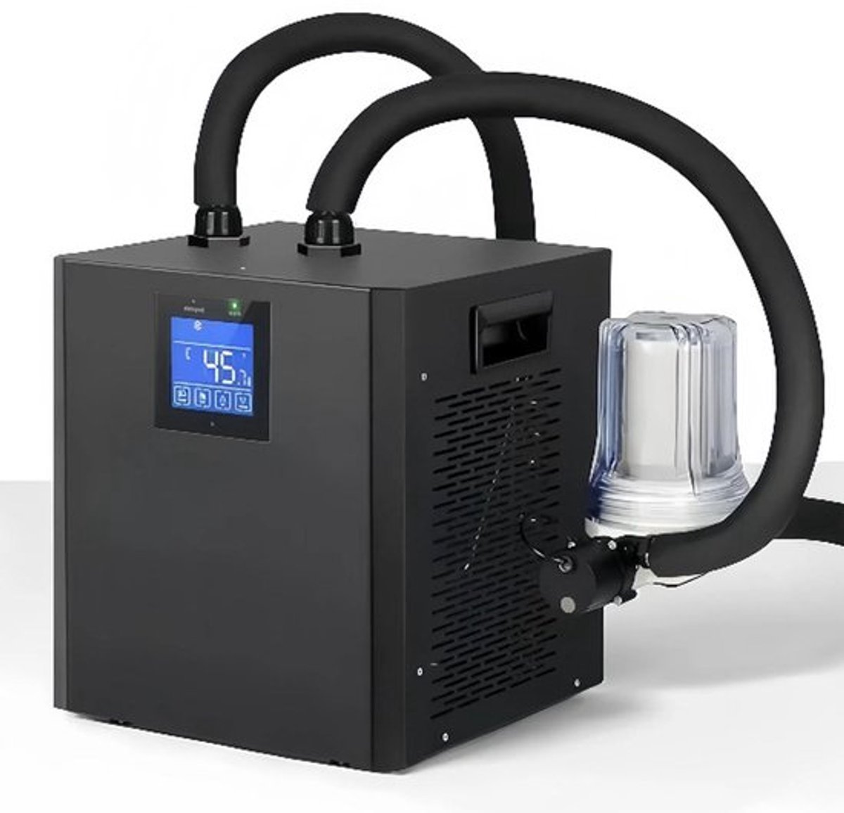 Badkuip Water Chiller 1/3 Pk - LCD Aanraakscherm - Afstandsbediening - Snelle Koeling - Verstelbaar Koelsysteem - Lage Geluidsniveau onder 45DB - Ijsbadkoeler