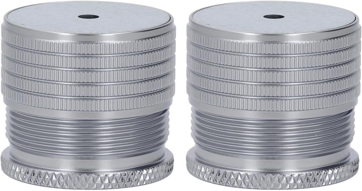 2 Stuks Verstelbare Meubelverhogers, 0,91-1,46 Inch Antislip Bedverhogers 50-500 Kg Dragende Aluminiumlegering Liften Blokken voor Bank Tafel Stoelliften (GRAY)