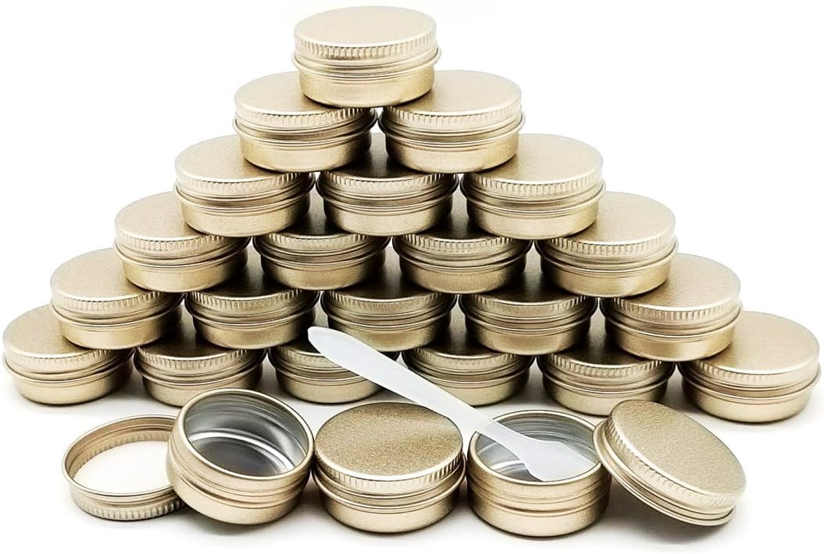 Potten, 10 ml lege cosmetische containerpotten, reismake-upblik met schroefdeksels, 10 g navulbare kleine cosmetische pot voor oogschaduwcrème, monster lippenbalsem