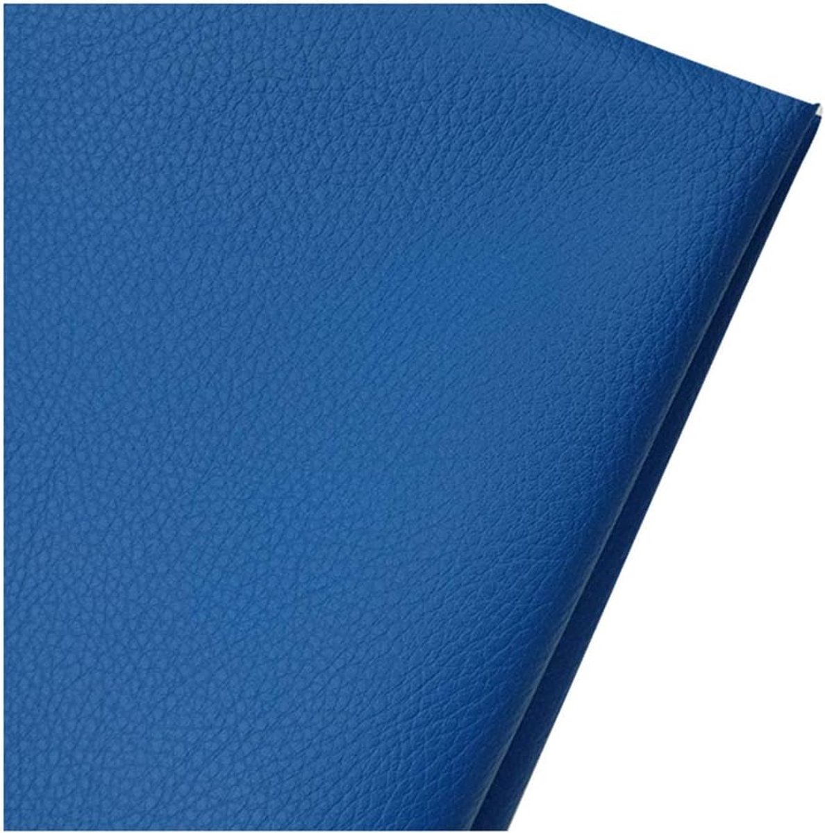 Stof Litchi Grain Textuur Kunstleer Vinyl Leerdoek Bekleding Getextureerd Materiaal Kunstleer Bekleding Materiaal -Blauw 1.6x1m