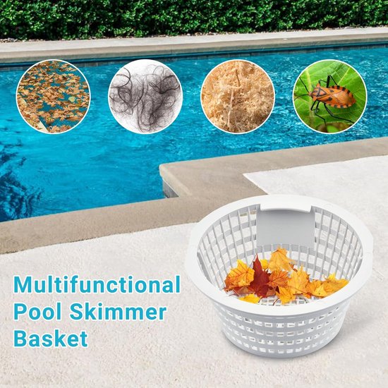 Pool Skimmer Mand, Pool Zeef Mini Verwijderbare Vervanging Skimmer Mand met Handvat, voor Inground Pools 2 # — afbeelding 3
