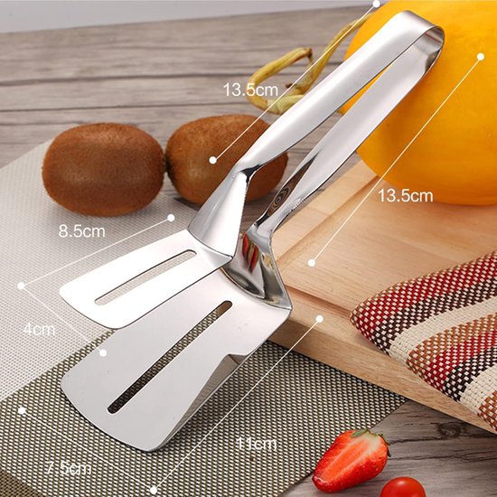 Gebakken Schop voor Koken, Multifunctionele Keukengerei Gadgets Voor Steak Vis Hamburger Pizza Taarten — afbeelding 4