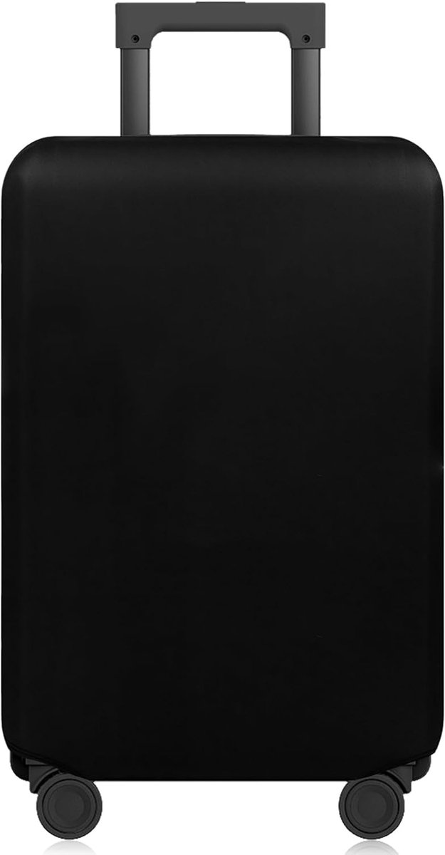 Beschermende bagageafdekking, wasbaar en herbruikbaar, waterdicht pvc / elastisch polyester voor middelgrote en grote koffers, XL, 29-32, zwart, 20", 22"-24", 28", 29"-32