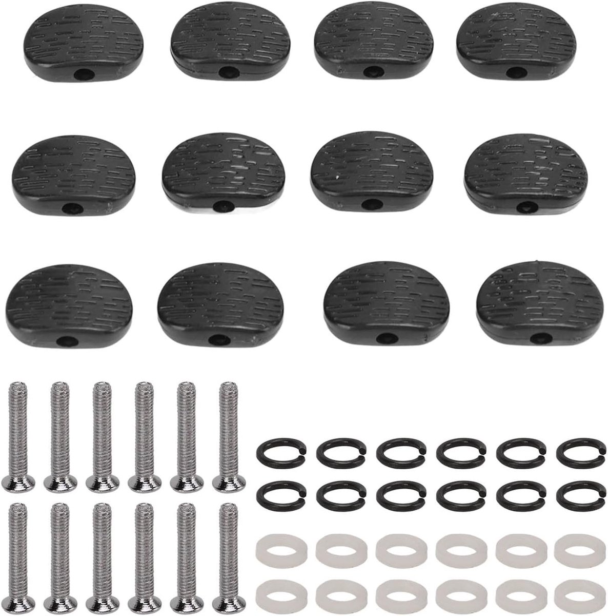 Tuning Peg Knoppen , 12 Stks Gitaar Tuning Folk Klassieke Gitaar Hoofd Knoppen Gitaar Tuner Machine Head voor Muziekinstrument Tool voor Elektrische Gitaren(#1)