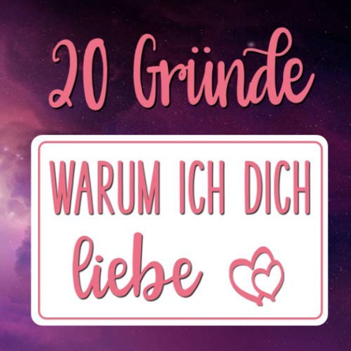 20 Gründe, warum ich dich liebe: Farbiges Buch für den Partner zum selbst Ausfüllen und Verschenken | Personalisiertes Buch zum Jahrestag