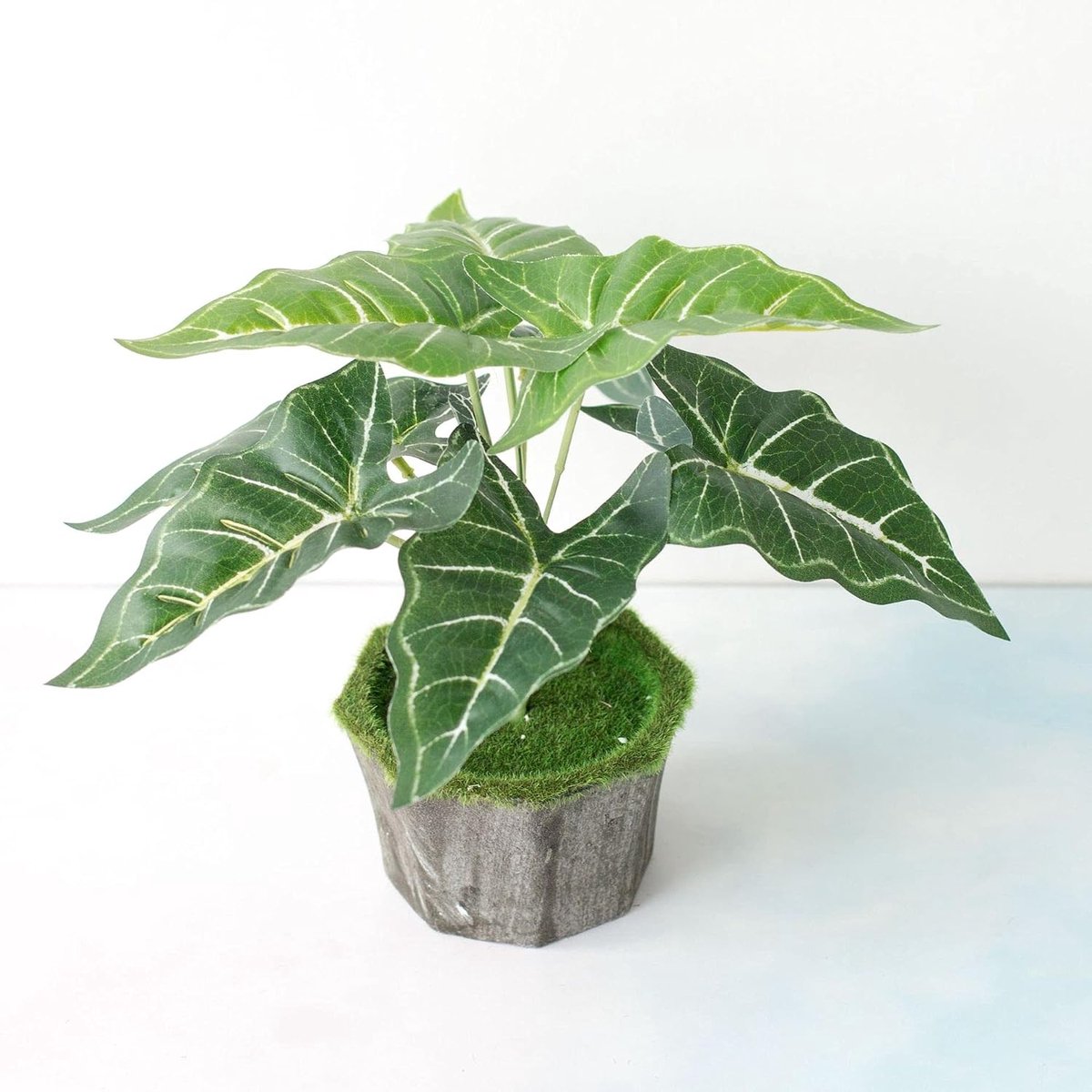 Palmboom 25 cm 9 hoofden Kunstmatige Monstera Boomplanten Huis Tuin Woonkamer Slaapkamer Balkon Decoratie Tropische Plastic Nep Planten Nep Planten (Kleur: Ma Ti Ye)