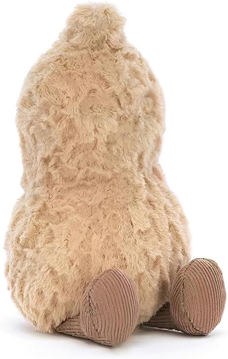 1 stuk pinda met glimlachend gezicht, 15 cm, van zacht materiaal, veelzijdig als decoratie, knuffelig, pluche, voor fans van originele verzamelstukken