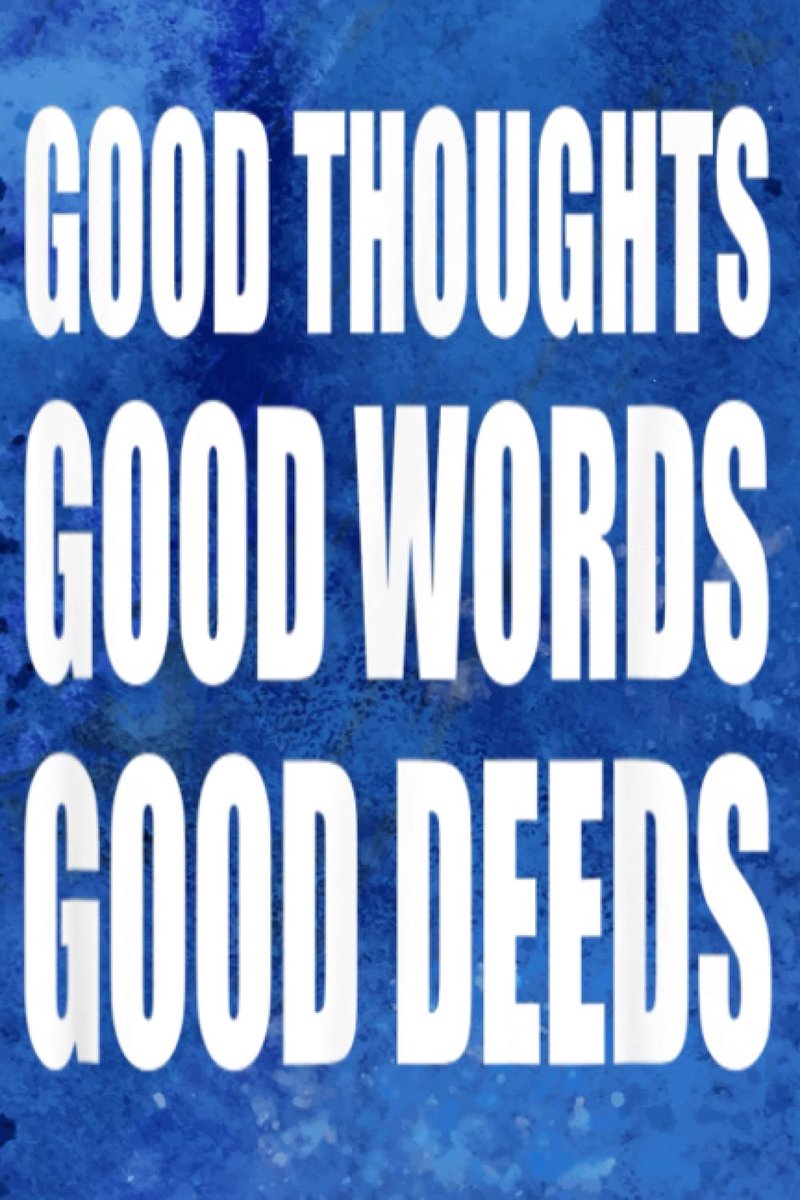 Planning Book - Good Thoughts Good Words Good Deeds Positive quote