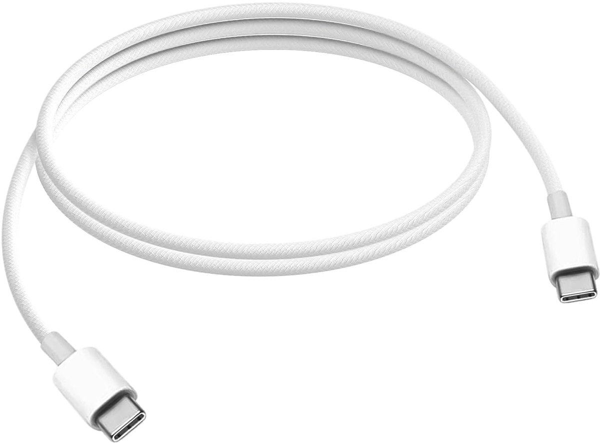 Airpods 4 oplaadkabel, USB C naar USB C gevlochten kabel voor AirPods Pro (2e generatie) hoofdtelefoon/Airpods 4/AirPods Max 2 (uitgebracht uit 2024) oordopjes, iPhone 16 Pro Max/ 15 Type-C