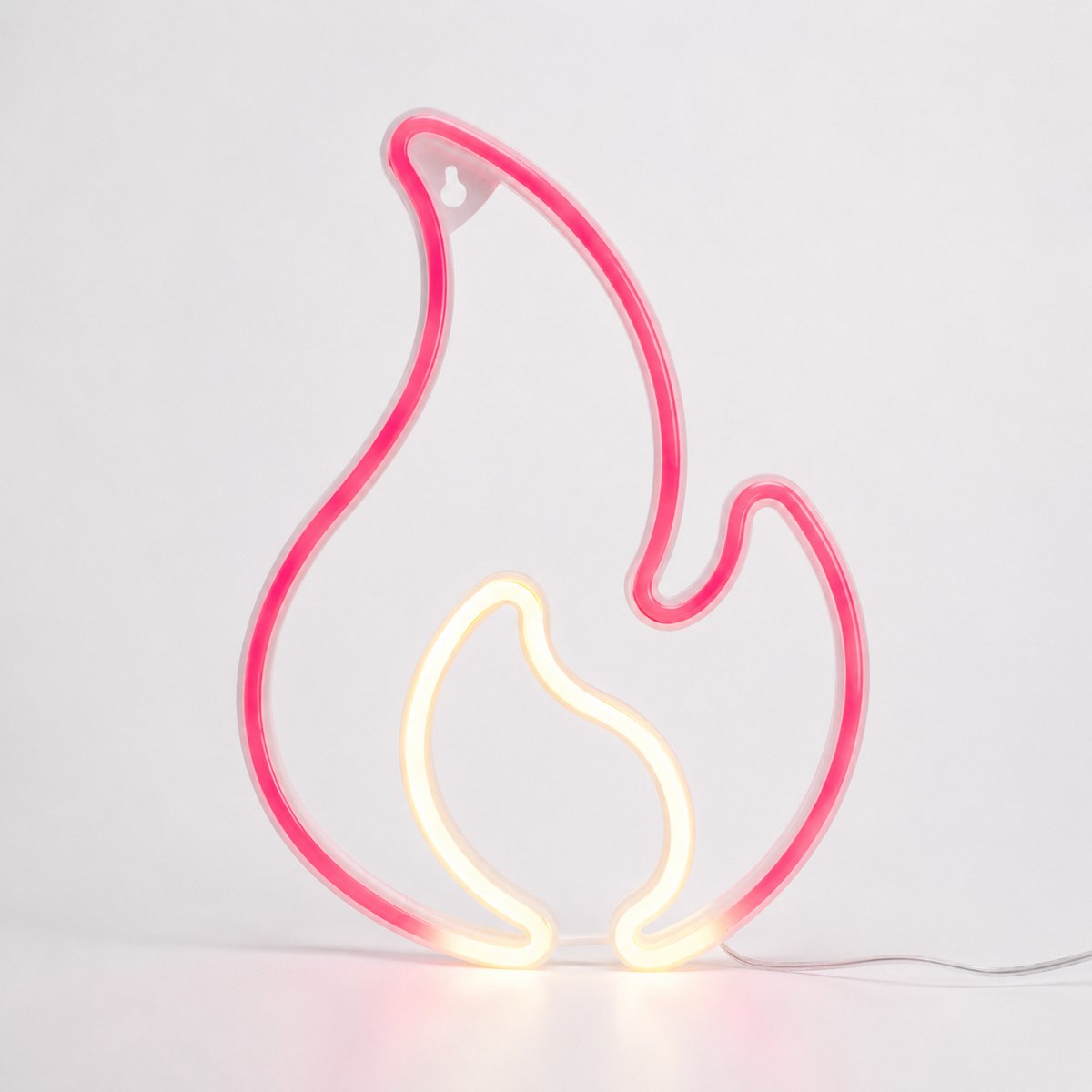 ZoeZo Neon wandlamp Vlam - LED - Neon verlichting - LED lamp - Neonlicht - Sfeerverlichting - Rood