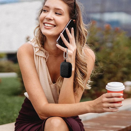 Bloem Gegraveerd Hoesje Compatibel met AirPods Pro 2 Case 2022, Silicone Beschermend Hoesje voor Apple AirPods Pro 2e/1e Generatie, Hoesje met Karabijnhaak [Front LED Zichtbaar], Luipaard Zwart van bloem — afbeelding 3