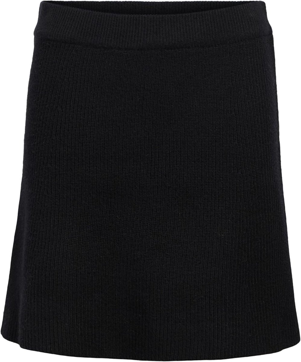Mw Re Short Knit Skirt Noos, zwart, XS