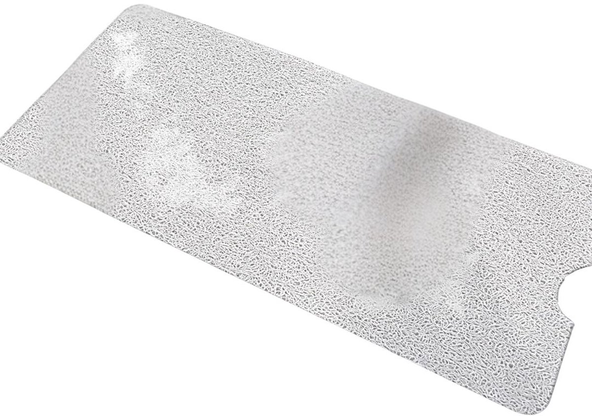 KIRA® Douchemat Antislip Voor Douche - Veilige Vloermat voor Douche & Bad - Antislip Douchemat - Wit - 100cm x 40cm x 1cm