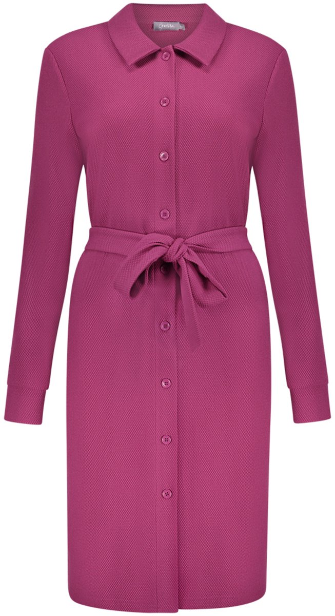 Geisha Jurk Jurk Met Strikceintuur 67541 21 Cyclame Dames Maat - XL