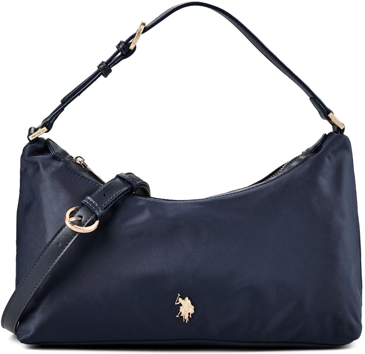 U.S. POLO ASSN. schoudertas Houston Hobo Bag Navy donkerblauw