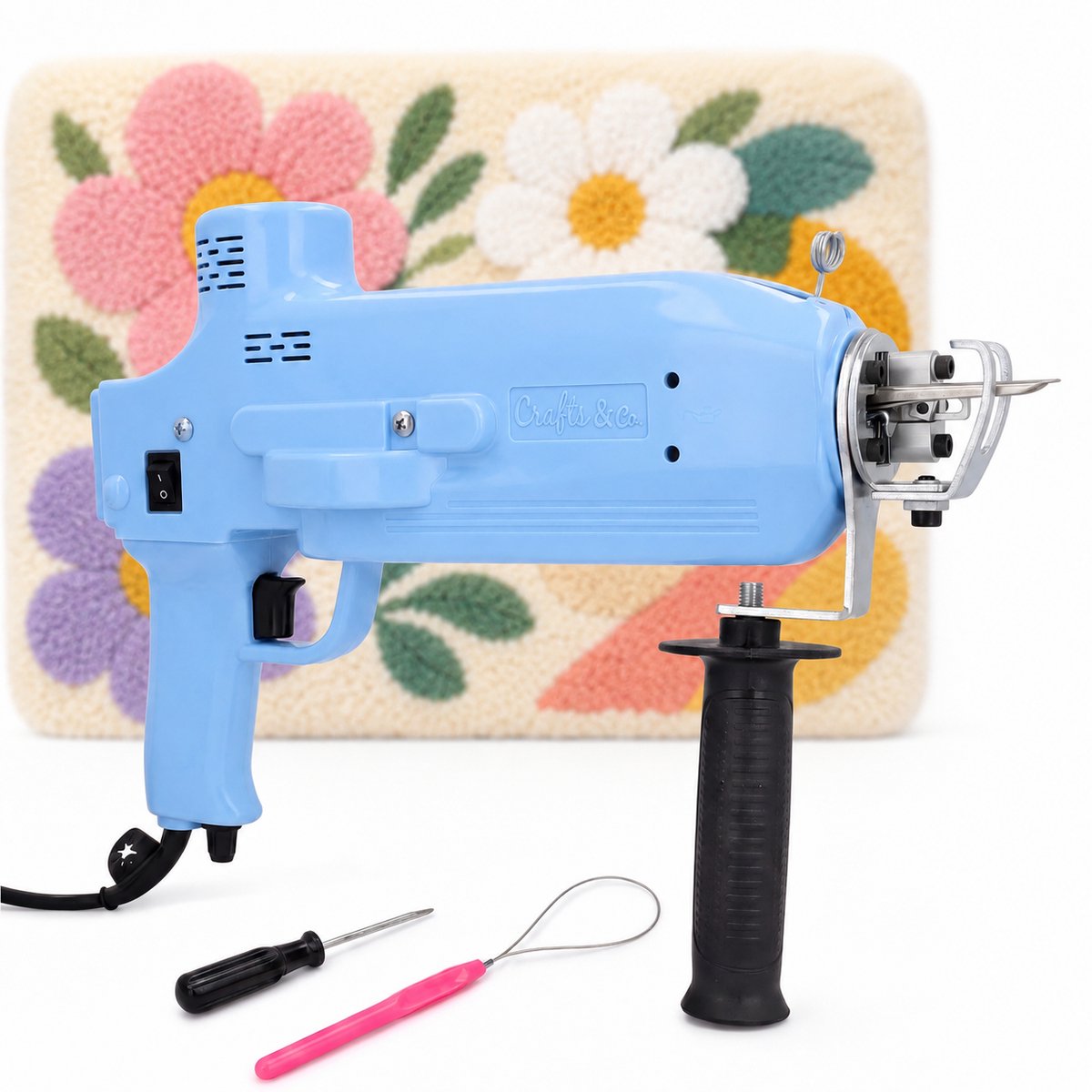 Tufting Gun - Tuftpistool - Verstelbare Snelheid - Tuftmachine - Veilig in Gebruik - Hobby - Creatief - Crafts&Co®