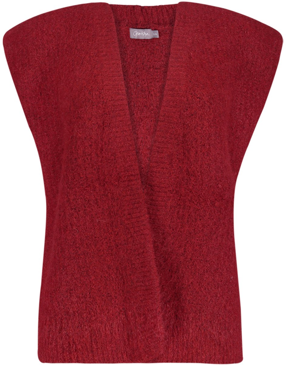 Geisha Gilet Spencer Met Comfortabele Pasvorm 64534 29 Oxblood Red Dames Maat - S